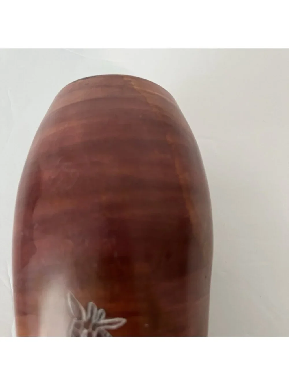 Hand Carved Soapstone Etched Giraffe Tree African Art Vase Made In Kenya